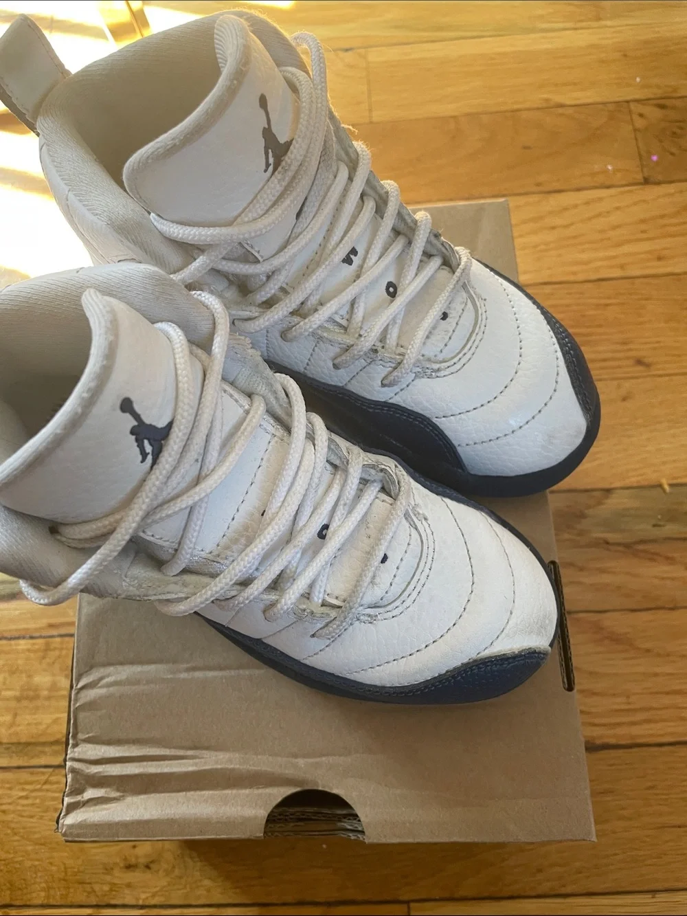 Nike Kids High-Top Sneakers in White and Black